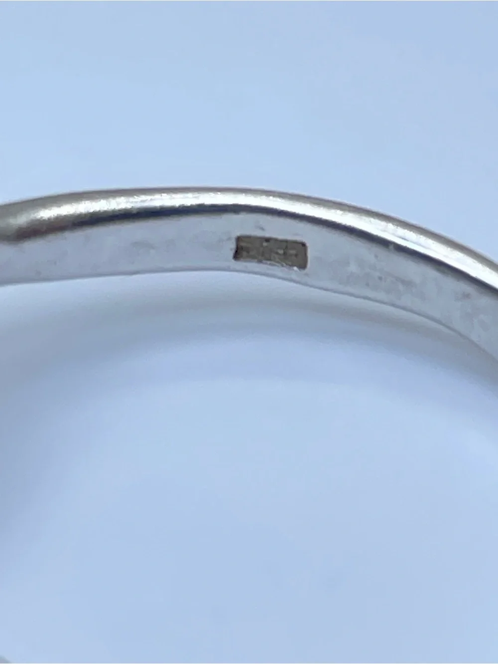 925 Sterling Silver Infinity Heart Ring Band Sz 7 Minimalist Love Modern Classic